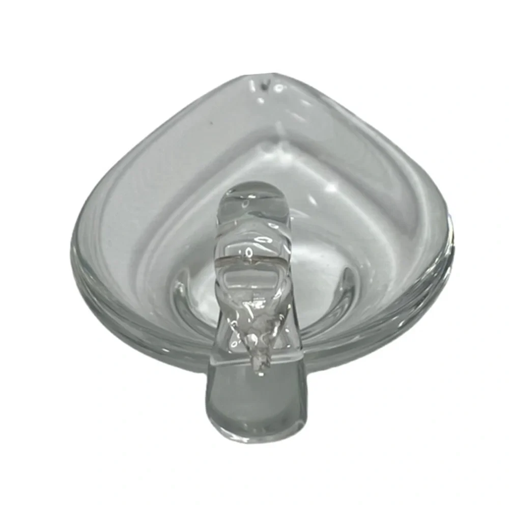 Antique Glass Swan Vintage Hand Blown Glass Swan Antique Vintage Decorative Dish